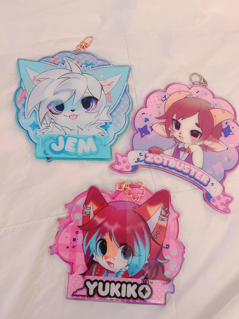 Acrylic badges